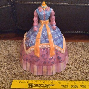 victorian dress cookie jar.
